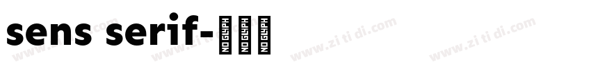 sens serif字体转换